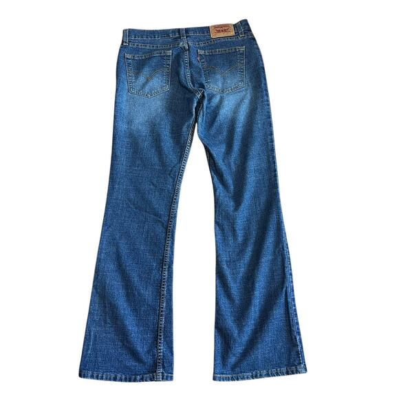 Vintage 90s Y2K Levi's 518 Superlow Stretch Boot Cut Jeans Made in USA size 9 - Picture 3 of 8